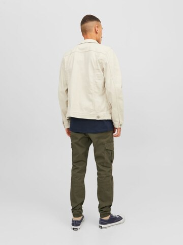 JACK & JONES Slimfit Cargobroek 'Marco Joe' in Groen