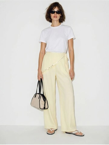Wide Leg Pantalon 'Hose' Bianco Lucci en beige