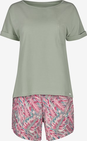 Skiny Short Pajama Set in Green: front