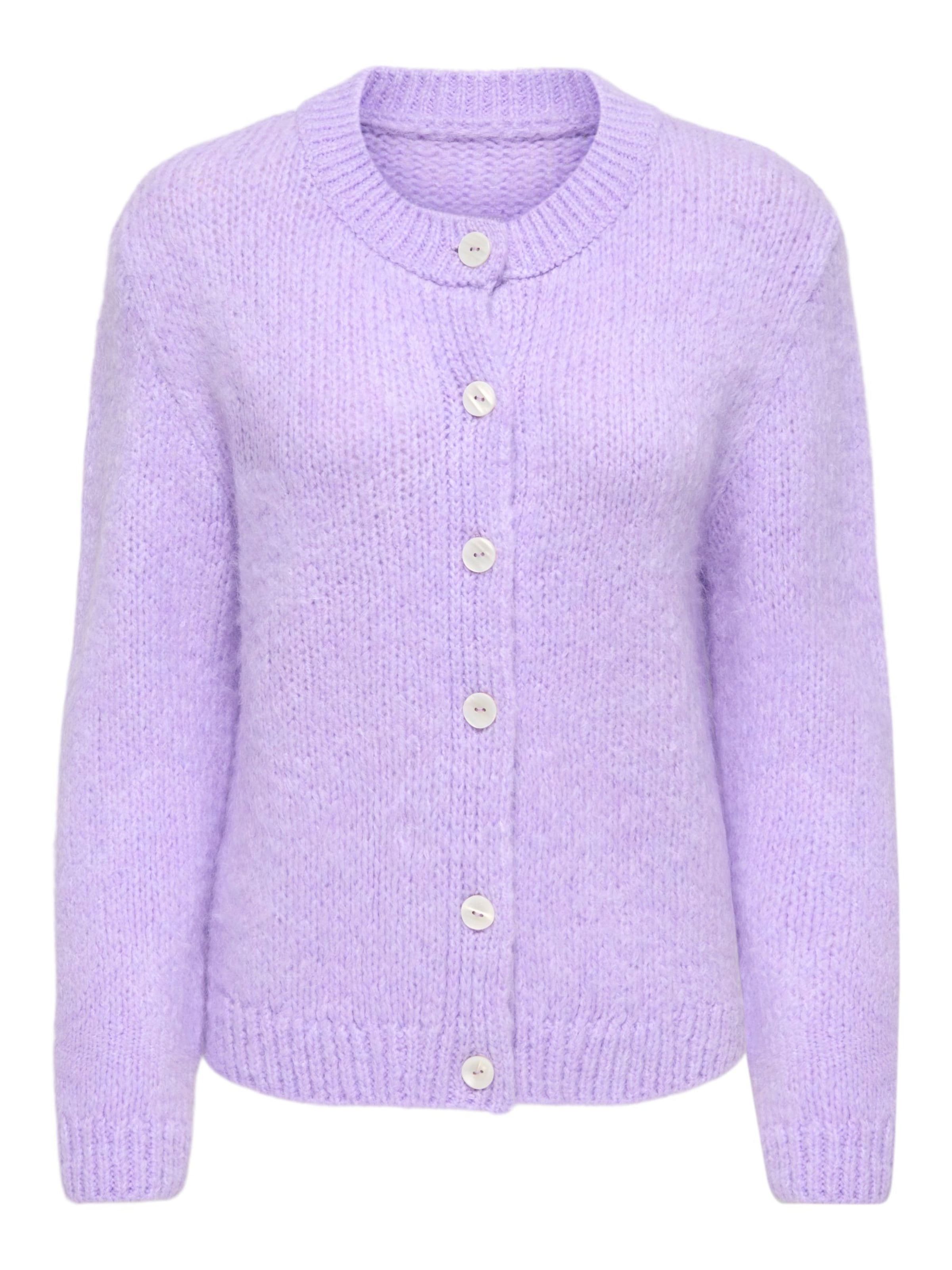 JDY Strickjacke 'Dinea' in lila, Produktansicht