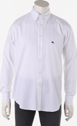 Etro Button Up Shirt in L in White: front