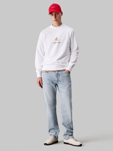 Sweat-shirt Calvin Klein Jeans en blanc