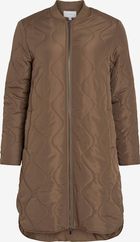 Vila Petite Between-Seasons Coat 'Manon' in Brown: front