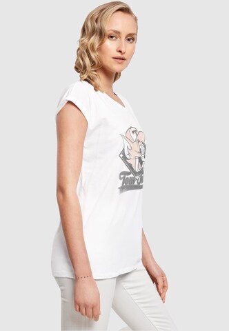 ABSOLUTE CULT T-Shirt 'Tom and Jerry - Baseball Caps' in Weiß