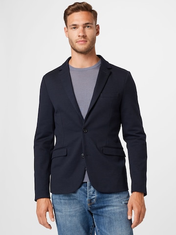 Coupe slim Veste de costume Lindbergh en bleu : devant