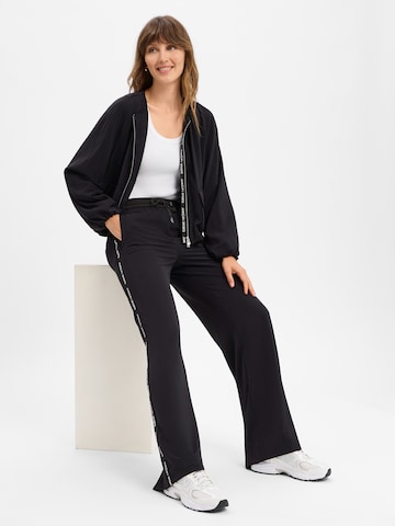 Marc Cain Loosefit Broek 'Welkom' in Zwart