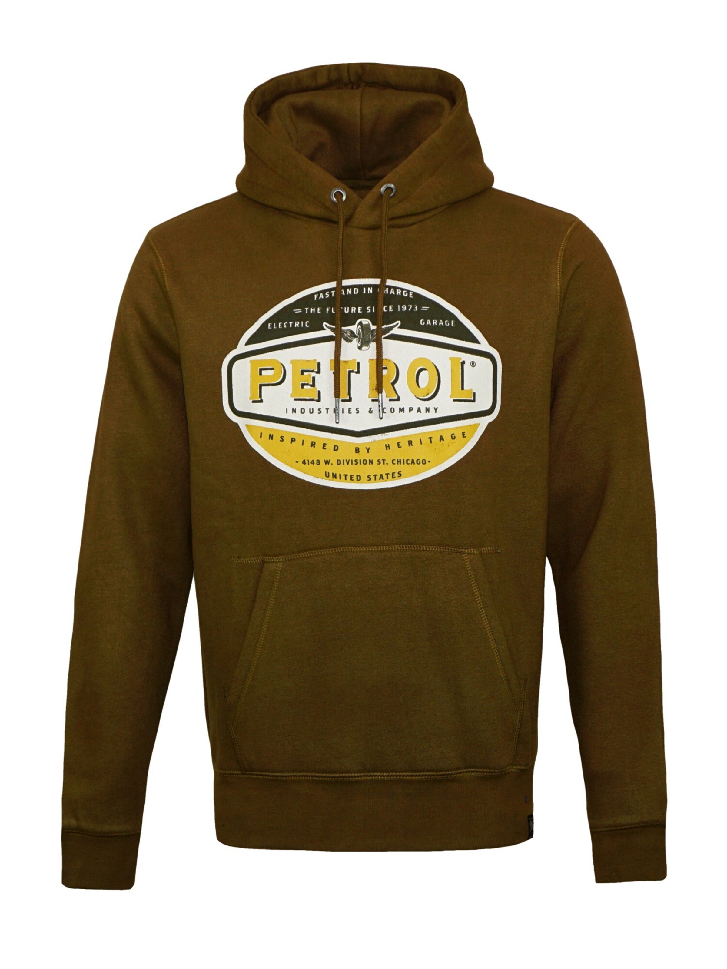 Petrol Industries Sweatshirt in Braun: Vorderseite