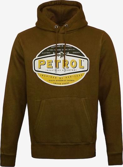 Petrol Industries Sweatshirt in Light beige / Dark brown / Honey, Item view