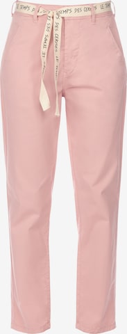 Le Temps Des Cerises Regular Chino Pants 'ARLO' in Pink: front