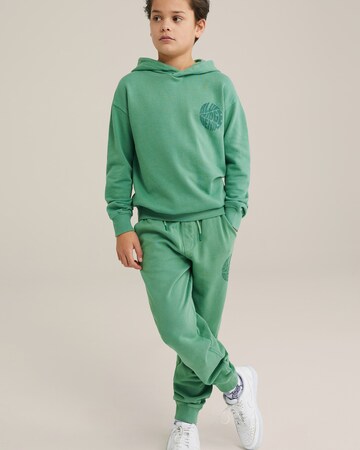 Effilé Pantalon WE Fashion en vert