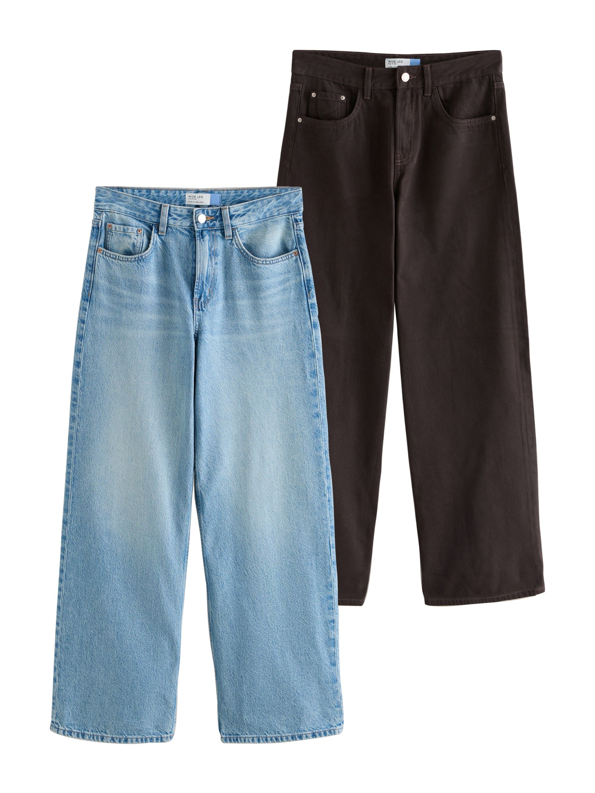 Next Wide Leg Jeans in Blau: Vorderseite