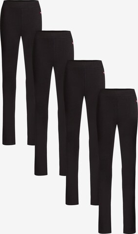 WE Fashion Skinny Leggings in Black: front