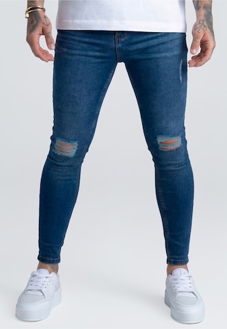 SikSilk Skinny Jeans in Blauw: voorkant