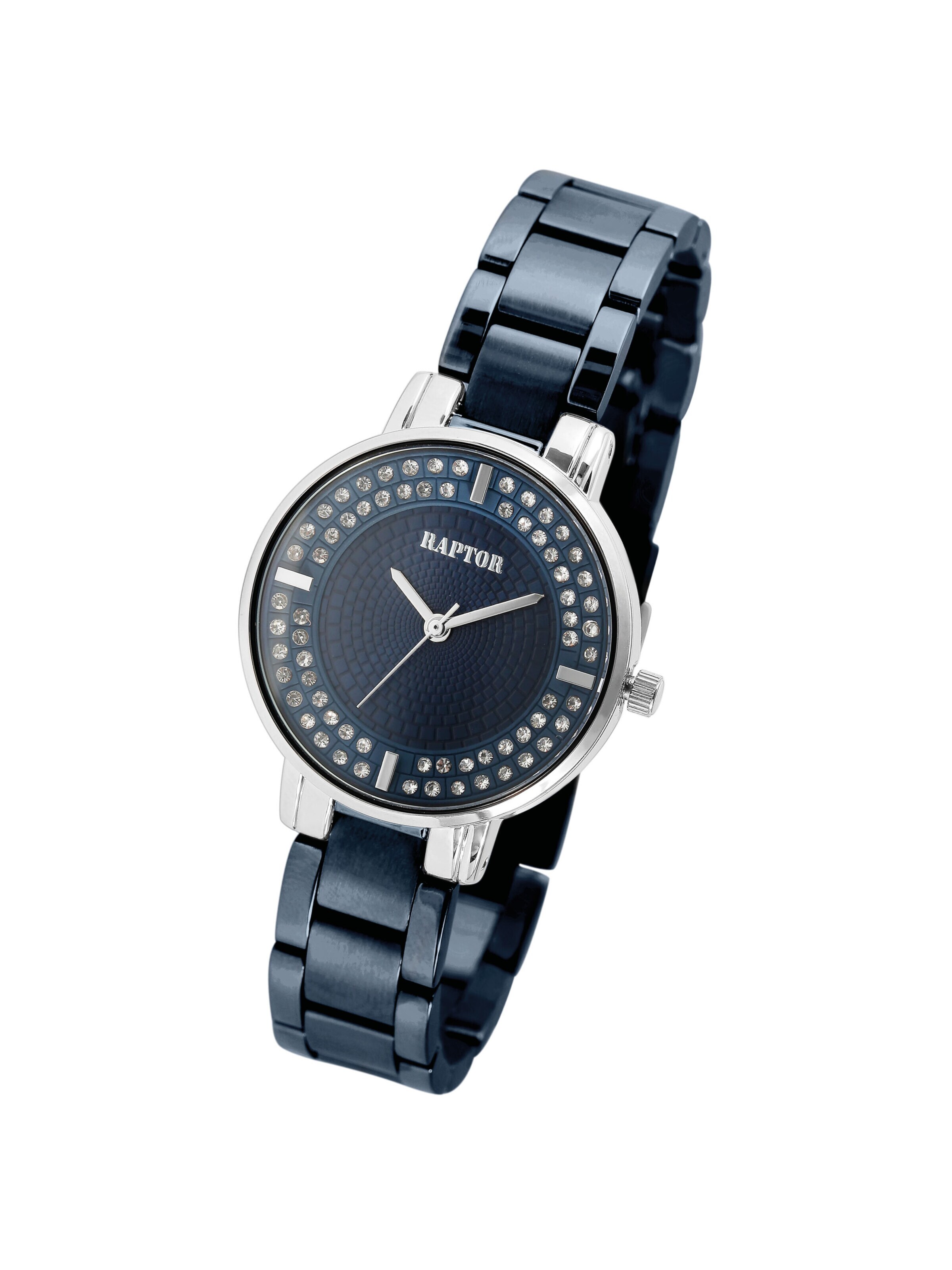 Raptor Analog Watch 'Nahida, 3 ATM' in Blue: front