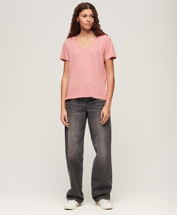 Superdry T-Shirt 'STUDIOS' in Pink