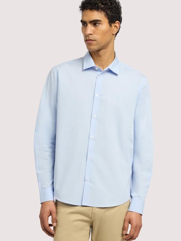 Trussardi Regular fit Button Up Shirt in Blue: front