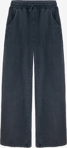 No Matter What Baggy Trousers in Blue: front