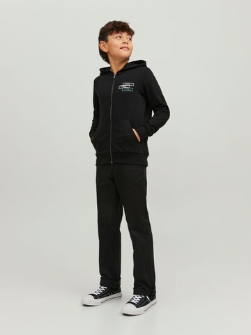 Jack & Jones Junior Zip-Up Hoodie in Black