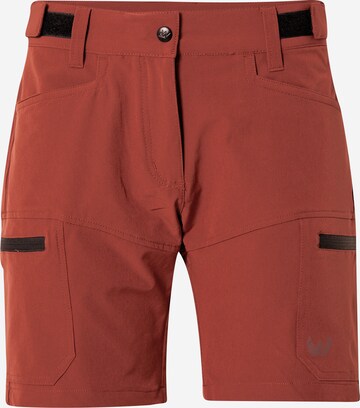 Whistler Regular Workout Pants 'LONA' in Brown: front