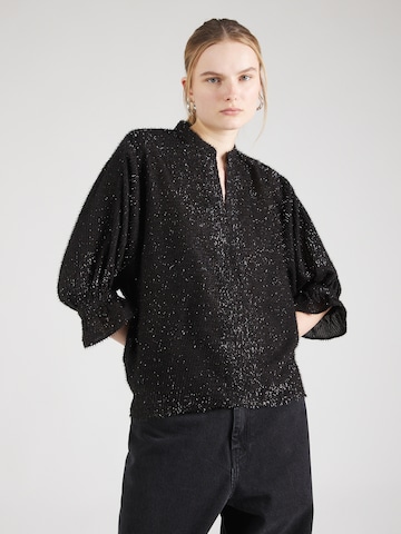 SOAKED IN LUXURY Bluzka 'Lia Amily' w kolorze czarny: przód