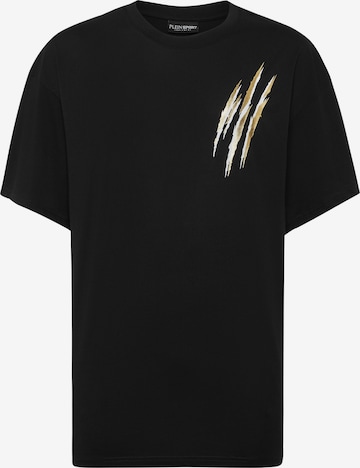 Plein Sport - Camisa 'Scratch' em preto: frente