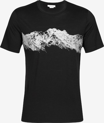 ICEBREAKER Funkcionalna majica 'Tech Lite II Remarkable Range' | črna barva: sprednja stran