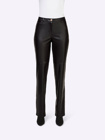 Ashley Brooke by heine Regular Trousers in Black: front