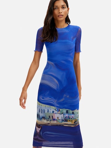 Desigual Šaty – modrá: přední strana