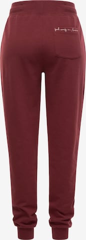 NAVAHOO Tapered Trousers in Red