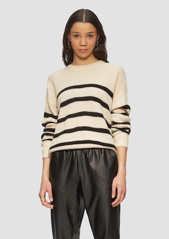 QS Trui in Beige: voorkant