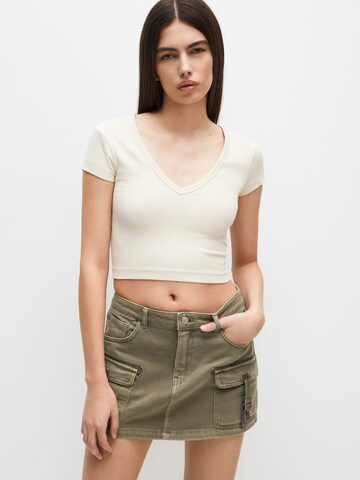 Pull&Bear T-Shirt in Beige