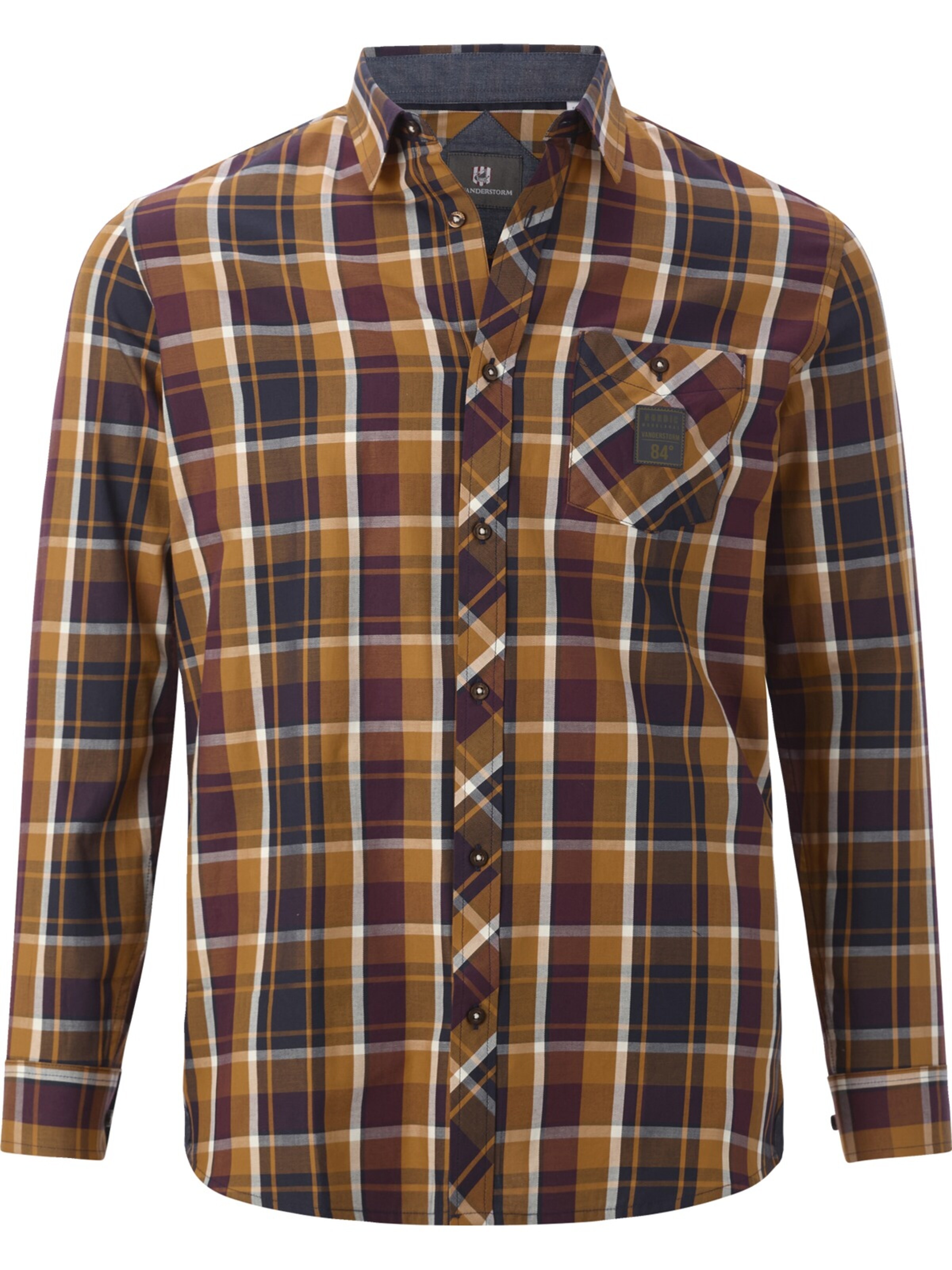 Jan Vanderstorm Comfort fit Button Up Shirt 'Olafvik' in Mixed colors: front