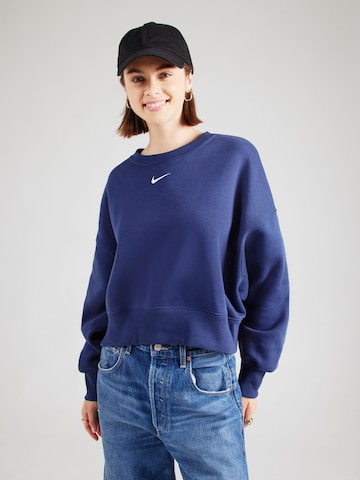 Nike Sportswear Sweatshirt 'PHOENIX FLEECE' in Blauw: voorkant
