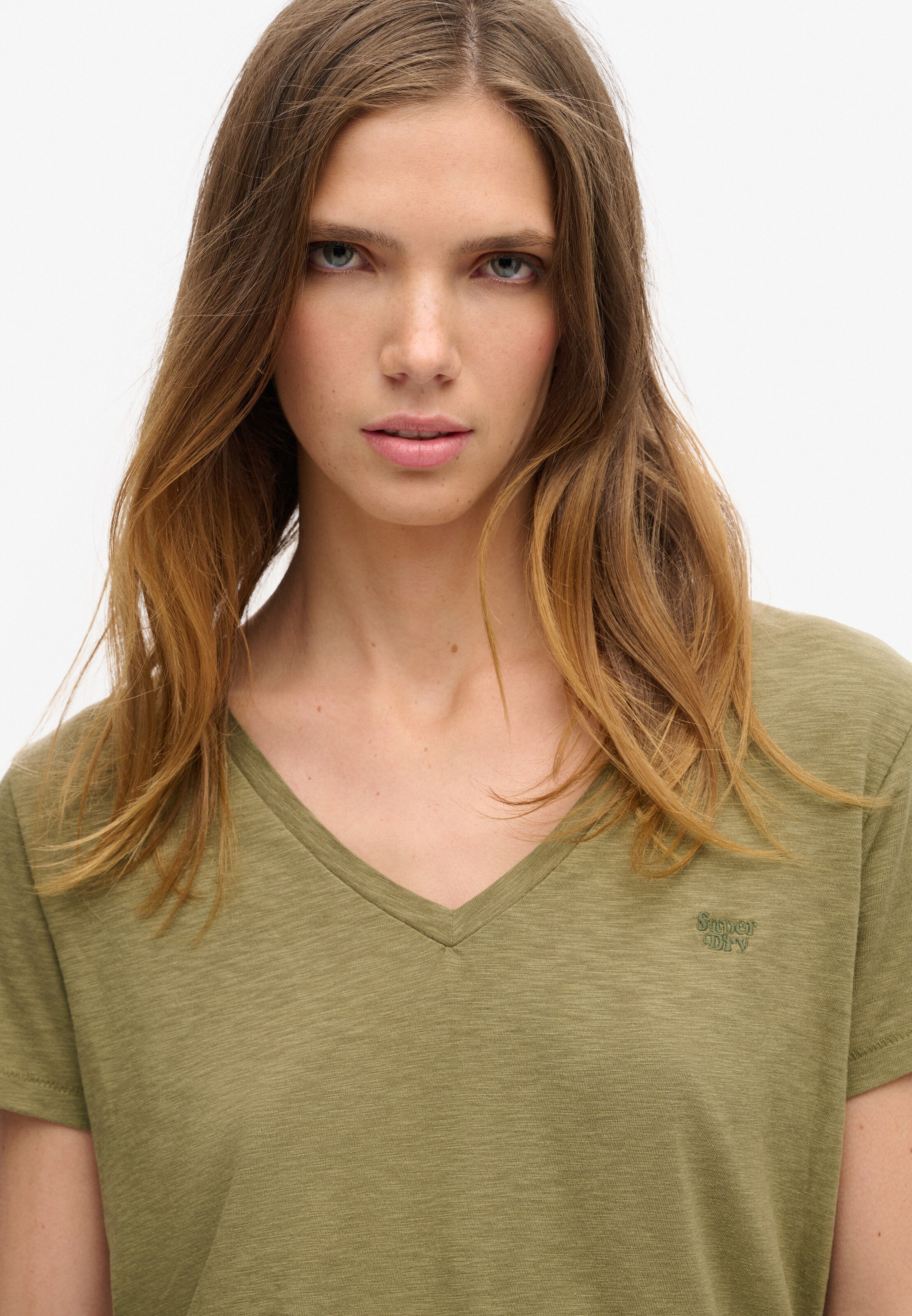 T-shirt Superdry en vert : devant