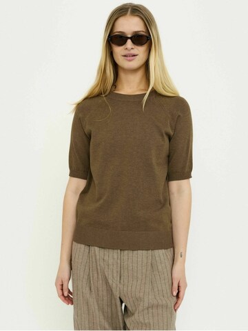 Soft Rebels Top ' SRMarla ' in Brown: front