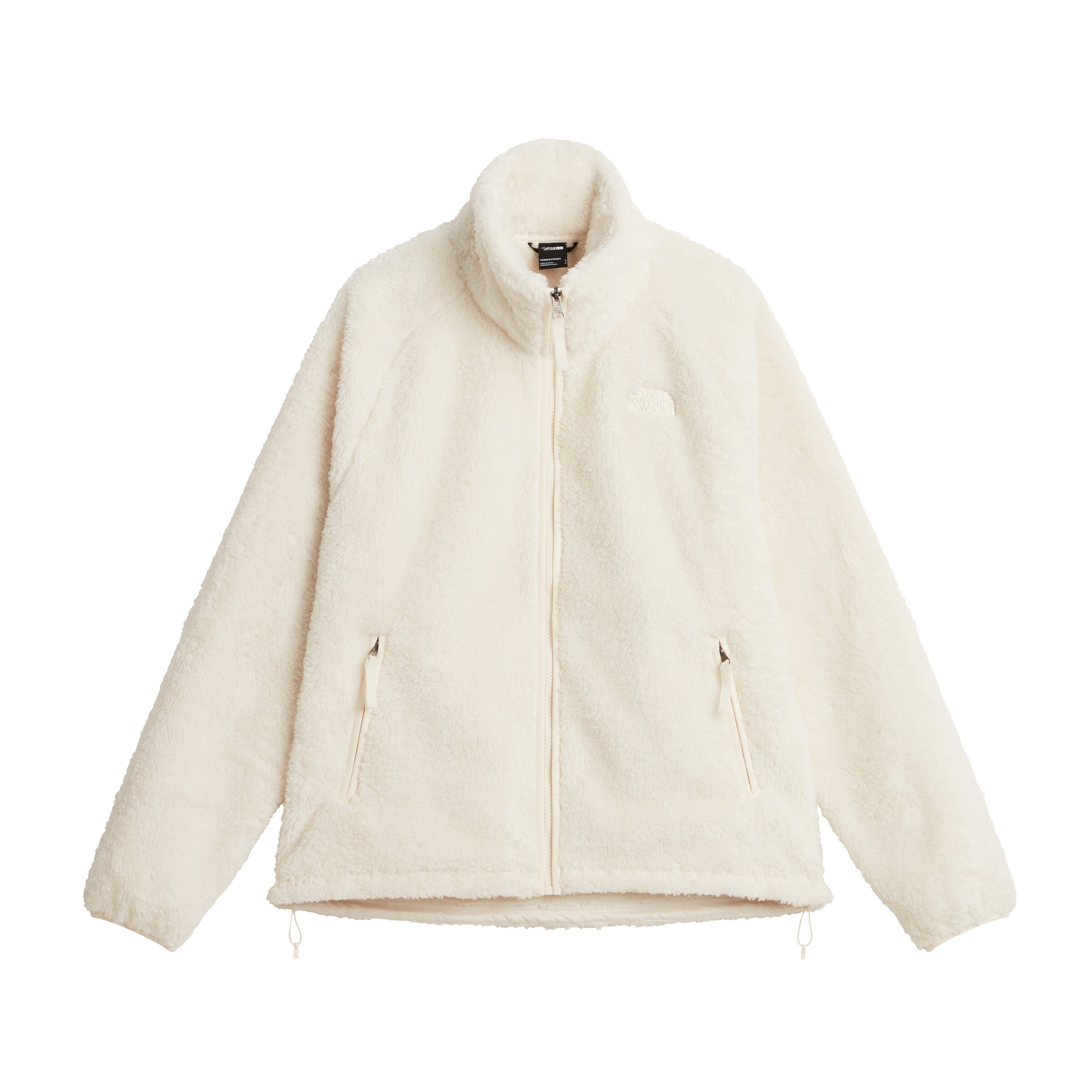 THE NORTH FACE Fleece Jacket in White: front