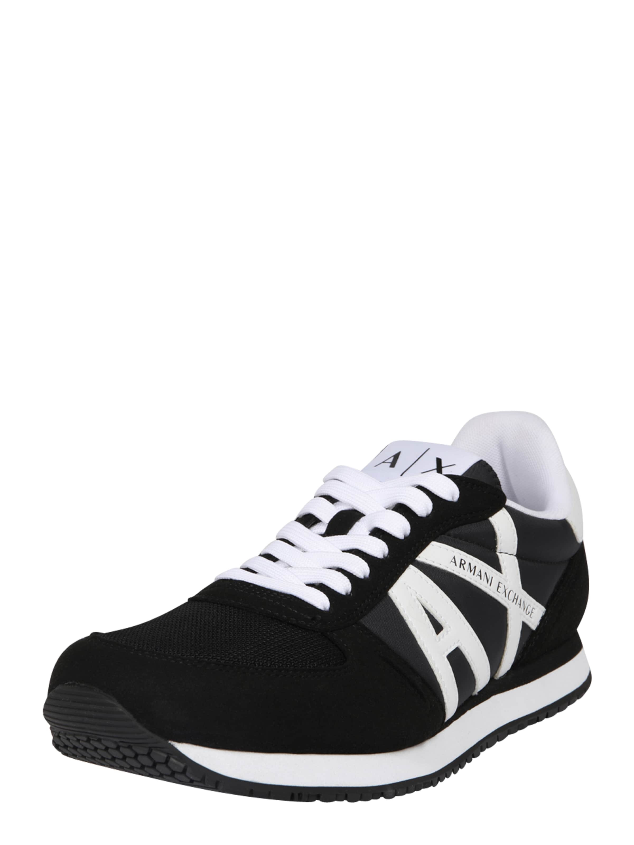 ARMANI EXCHANGE - Zapatillas deportivas bajas en negro: frente