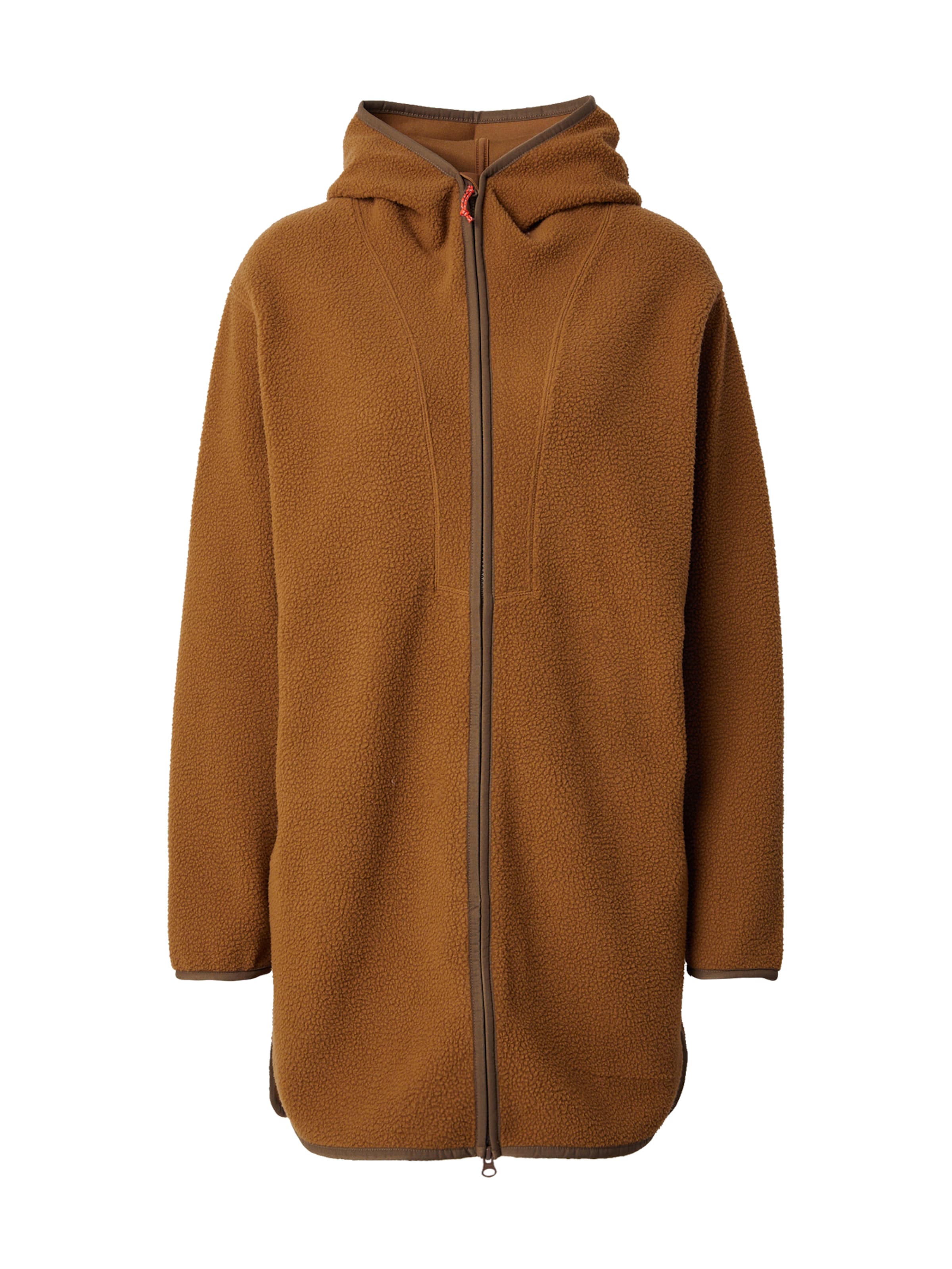 PEAK PERFORMANCE Toiminnallinen fleecetakki värissä ruskea: etupuoli