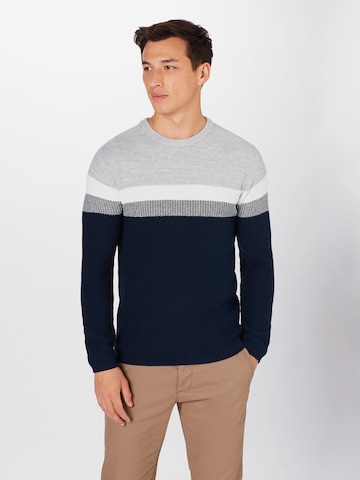 Key Largo Regular fit Sweater 'Hansi' in Blue: front