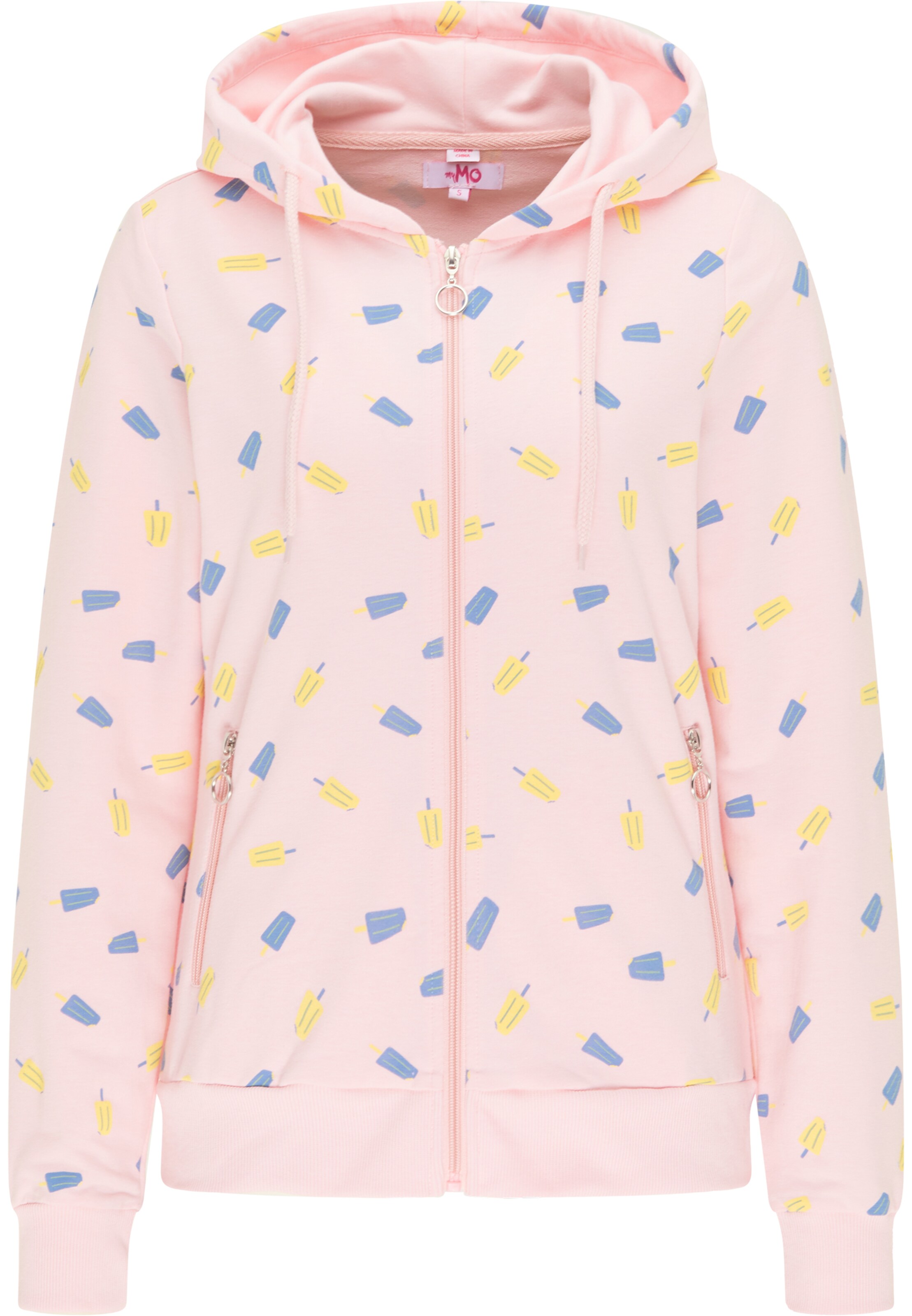 MYMO Sweatjacke in Pink: Vorderseite