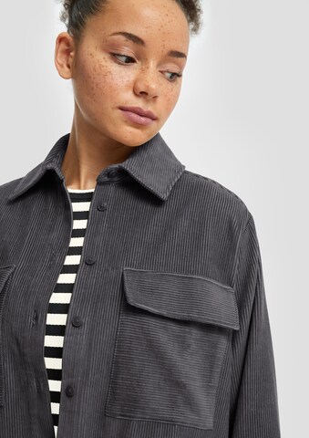 QS Bluse in Grau