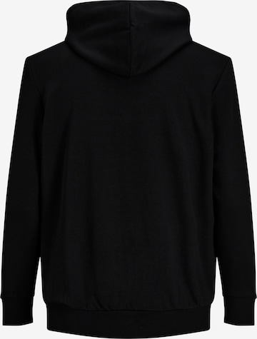 Jack & Jones Plus Zip-Up Hoodie in Black