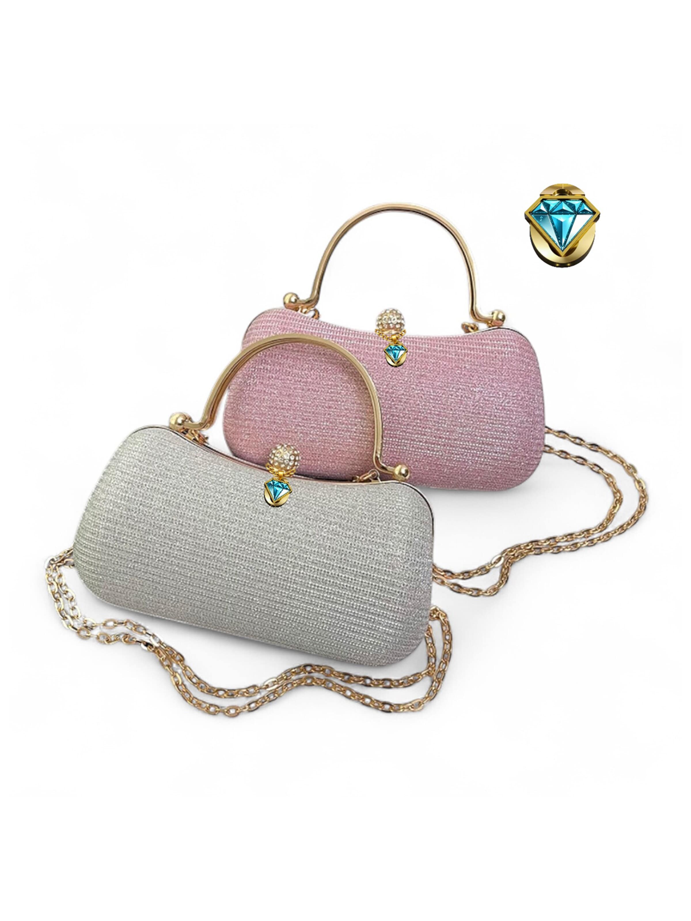 Elegon Handbag 'Model  Mongolia Gold' in Silver