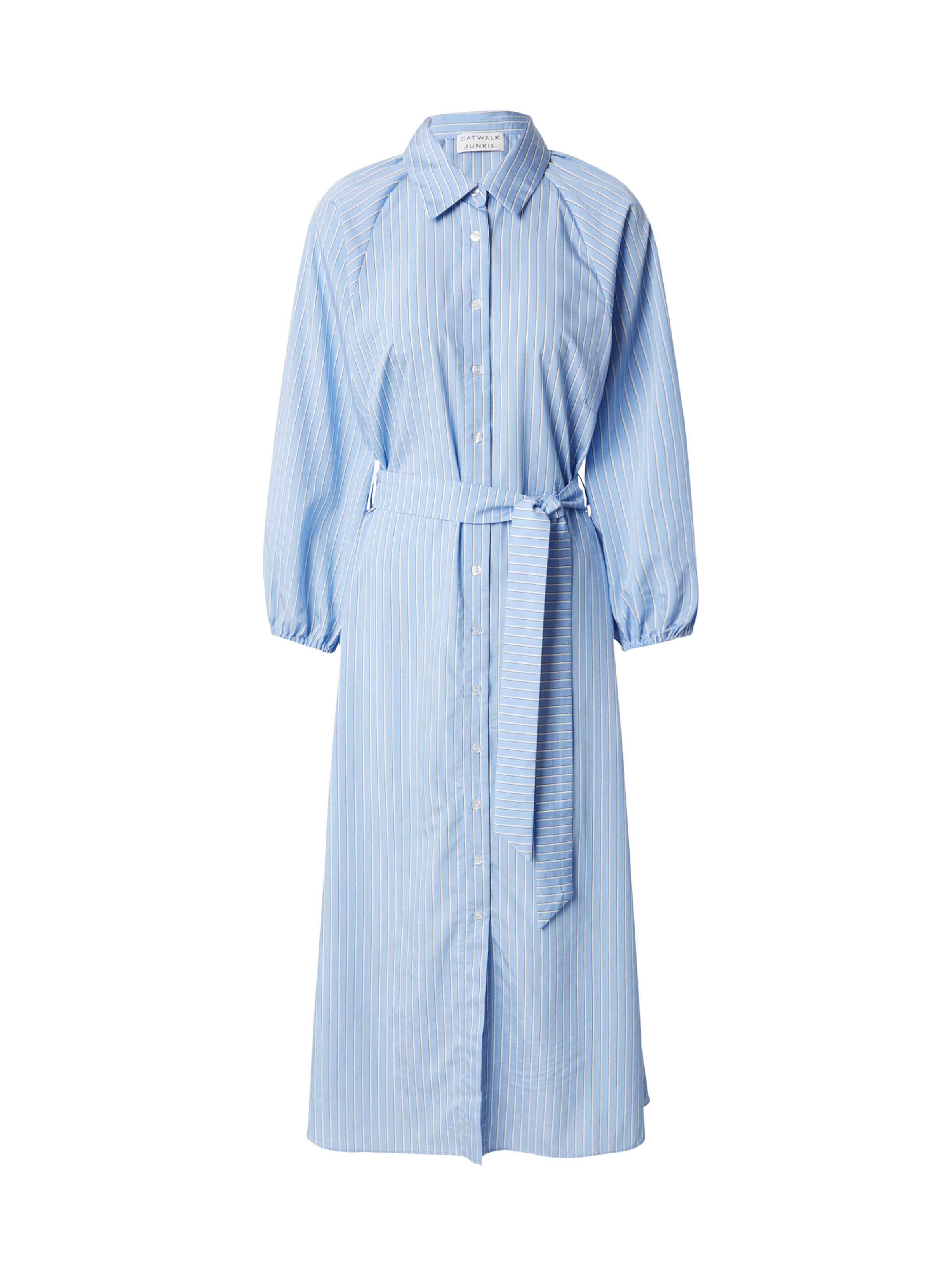 CATWALK JUNKIE Shirt Dress 'TULIPS' in Blue: front