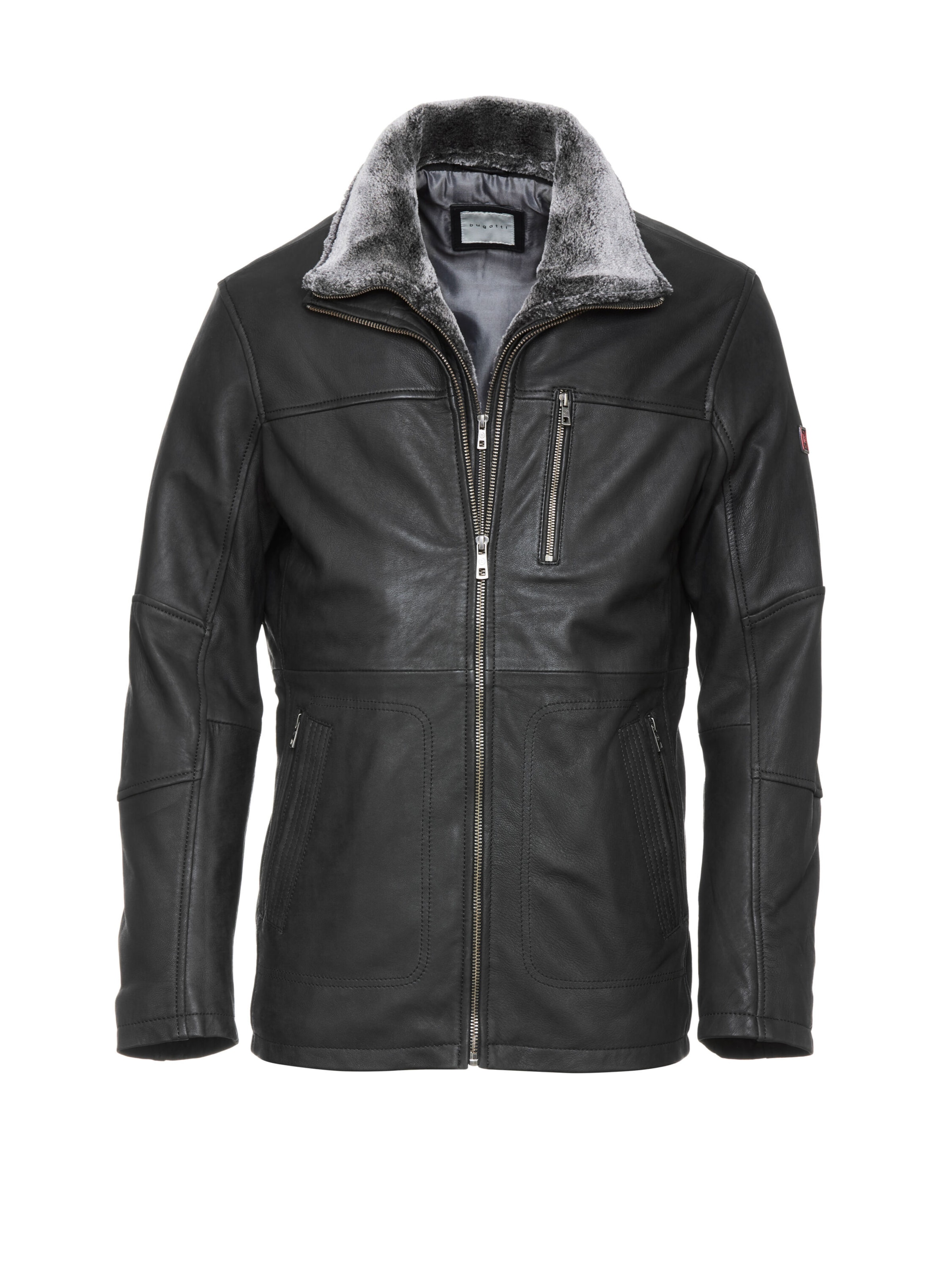 Veste mi-saison 'BULoriot' bugatti en noir : devant