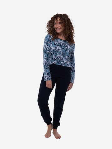 Ammann Pyjama 'Night & Home'‌ in Blau