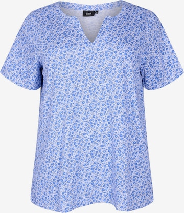 Zizzi Koszulka 'Cleo' w kolorze niebieski: przód