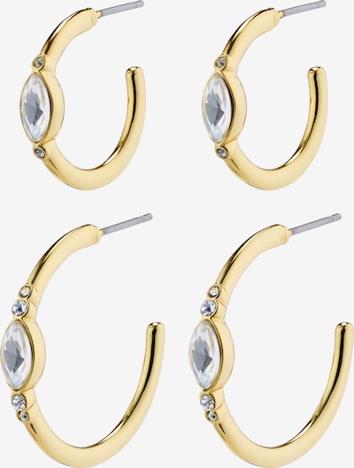 Pilgrim Boucles d'oreilles 'ALEXANDRA' en or / transparent, Vue avec produit