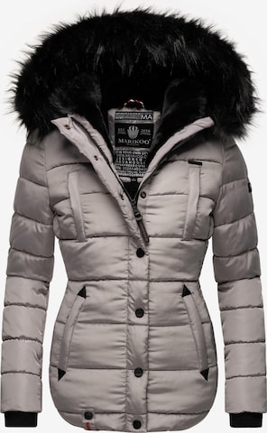 MARIKOO Winter jacket 'Lotusblüte' in Grey: front