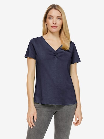 Linea Tesini by heine T-shirt i blå: framsida
